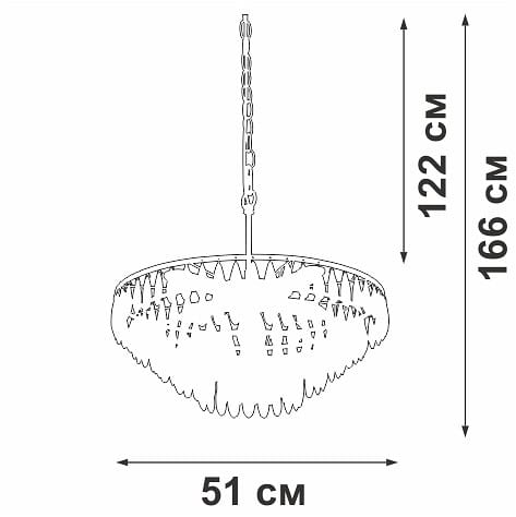 Подвесная люстра Vitaluce V5352 V5352-1/5