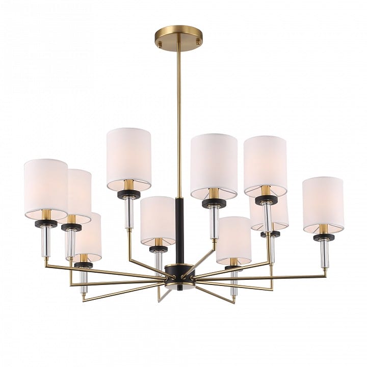 Люстра на штанге ST-Luce BLACK+BRASS SL1404.303.10