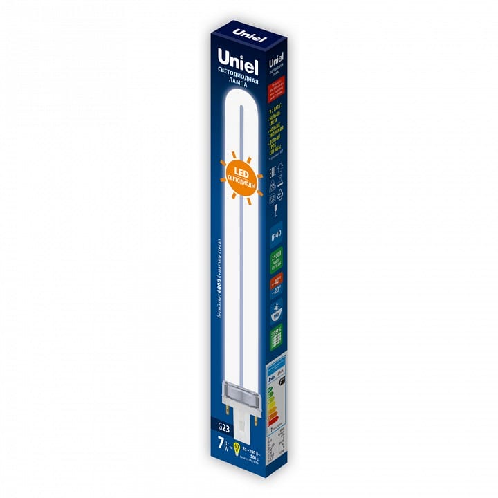 Лампа светодиодная Uniel LED-PL G23 7Вт 4000K UL-00005662