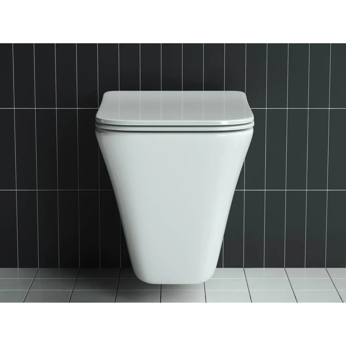 Унитаз подвесной Ceramica Nova Mono CN1902 безободковый, с сиденьем микролифт, белый