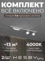Комплект трековый Hesby Lighting Skylite №14 HSBL_kompl_S014_NI1W4K