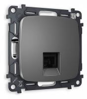 Розетка Ethernet RJ-45 и со шторками без рамки Ambrella Volt Quant MO662010
