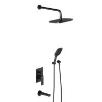 Душевой комплект Damixa Gala 953510300 со смесителем черный матовый