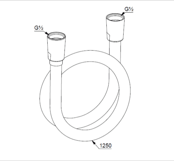Душевой шланг Kludi Suparaflex 61071N0-00 брашированное золото