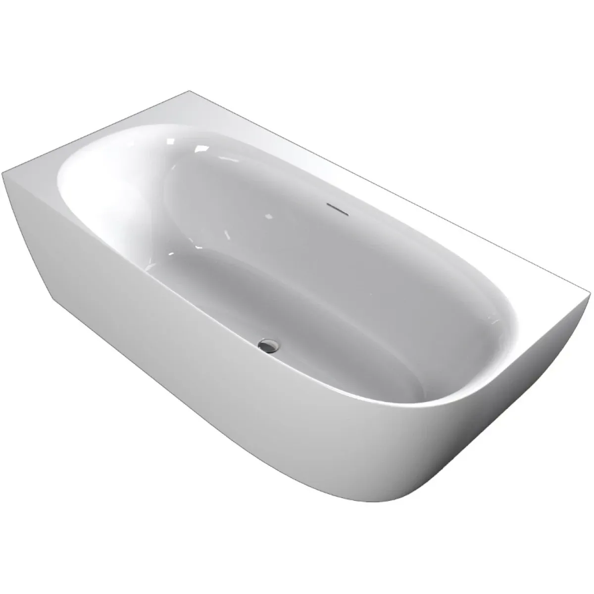 Акриловая ванна Riho Omega Corner B097001005 170x80 см R, угловая, белый