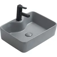 Раковина-чаша CeramaLux 7291MH-5 48,5x37,5 см, накладная, светло-серый матовый