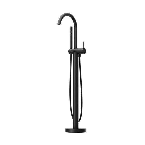 Напольный смеситель для ванны Ravak Freedom 082.20BL X070437 с лейкой черный