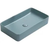Раковина-чаша CeramaLux 78189MLG-6 60,5x35 см, накладная, бирюзовый матовый