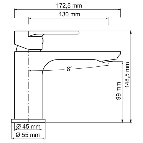 Смеситель для раковины WasserKRAFT Mindel 8503