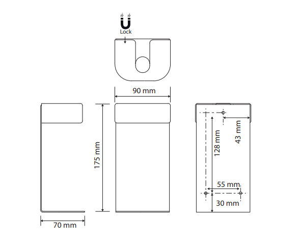 Держатель для дозатора Bemeta 146109425 хром матовый