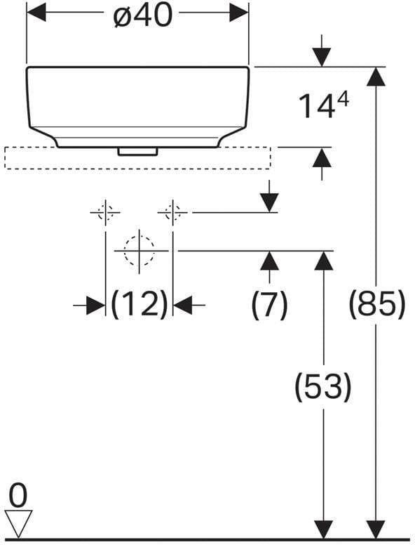 Раковина Geberit VariForm D=40 500.768.01.2