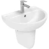 Раковина Creavit Oval TP155-00CB00E-0000 52x40,8 см, подвесная, белый