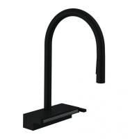 Смеситель для кухни hansgrohe Aquno Select M81 170 3jet 73837670 с вытяжным душем матовый черный