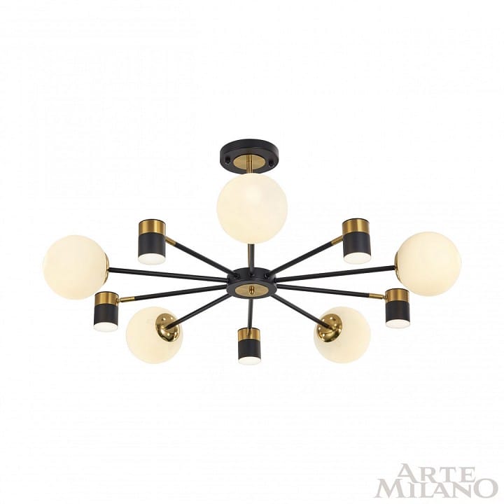 Люстра на штанге Arte Milano Ferrara-71040 274802/10 BK/GD