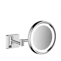 Косметическое зеркало с подсветкой hansgrohe AddStoris 41790000 хром