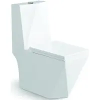 Унитаз-компакт SantiLine SL-5013 безободковый, с сиденьем микролифт, белый