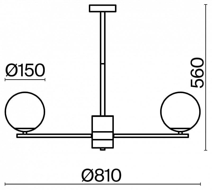 Люстра на штанге Freya Мрамор FR5230PL-08BS