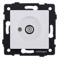 ТВ-розетка и SAT-розетка оконечная без рамки Kollinger  REA-020WM