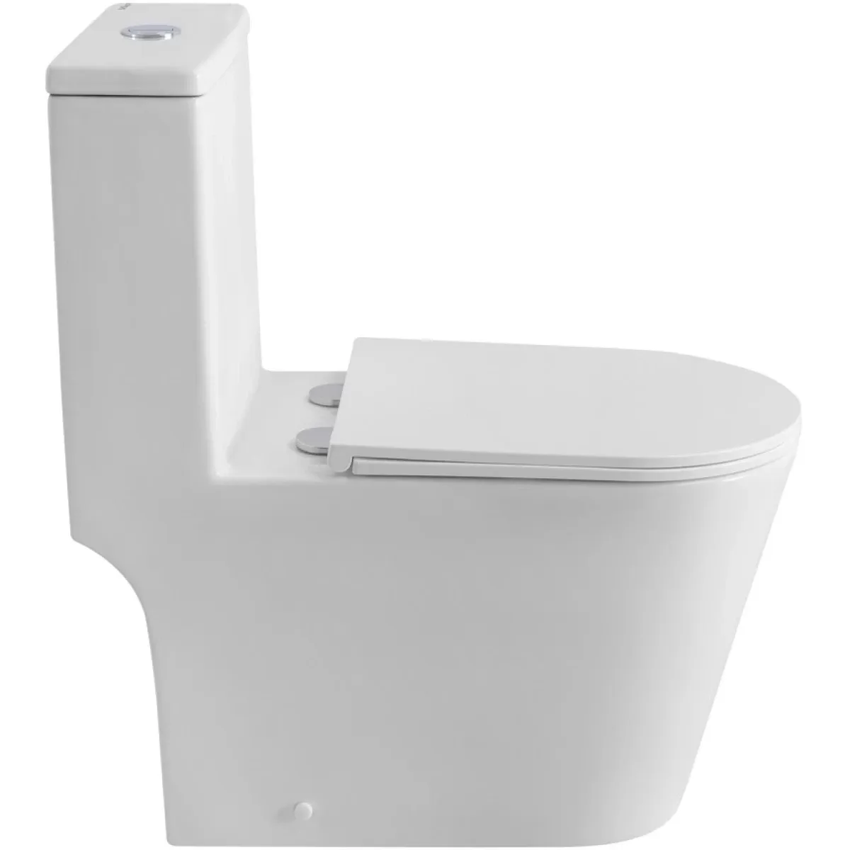 Унитаз-моноблок BelBagno Tre BB673CP-MN-TOR/SC безободковый, торнадо, с сиденьем микролифт, белый