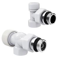 Набор термостатический осевой Royal Thermo Design 1/2"М30х1,5 (Белый)