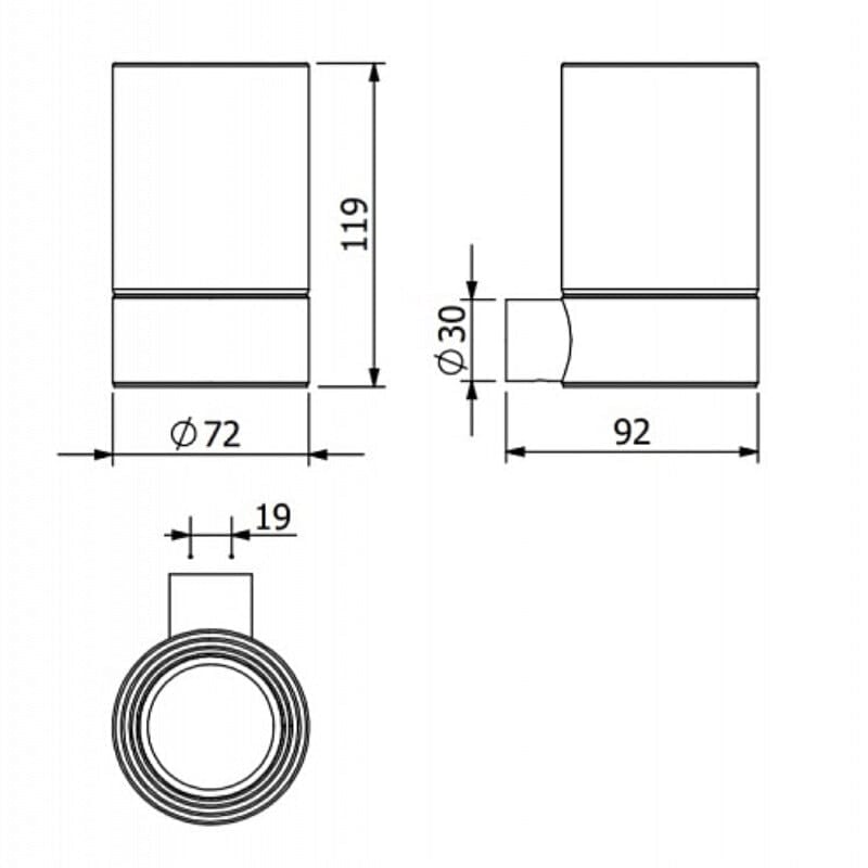 Стакан Kludi Vela R 58975N0 брашированное золото