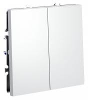 Выключатель двухклавишный без рамки Voltum S70 VLS020602