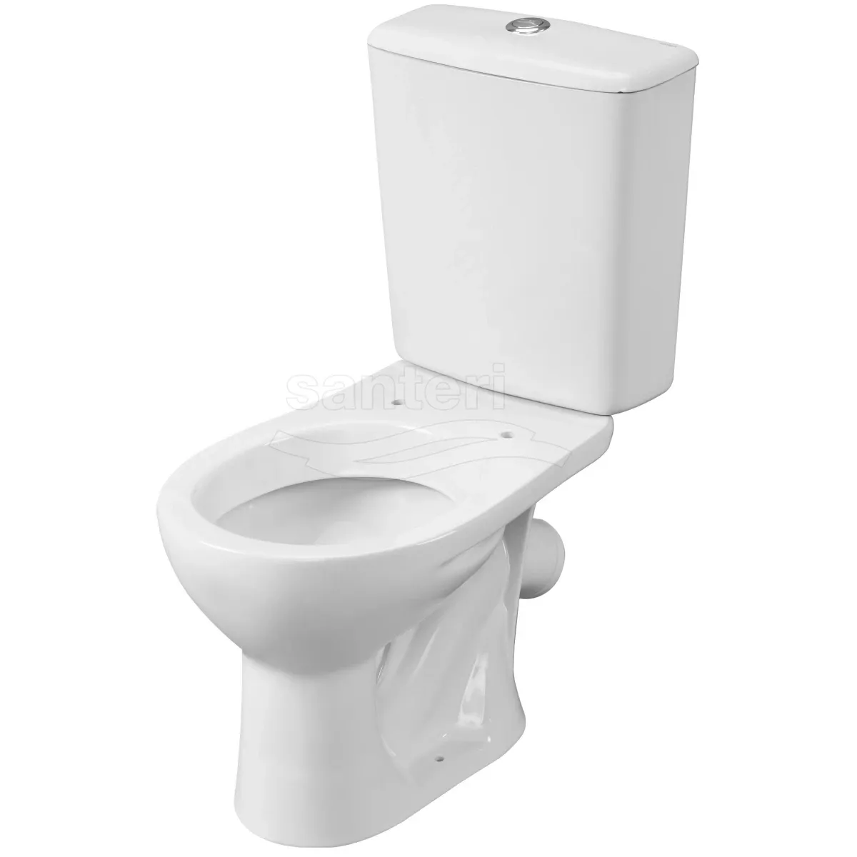 Унитаз-компакт Santeri Orion 1.P400.8.S00.00B.F (4607143310865) косой выпуск, с сиденьем, белый