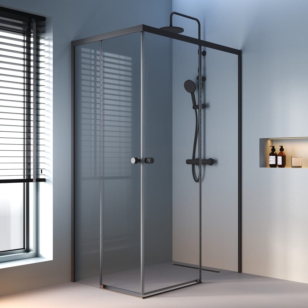 Душевой уголок AM.PM X-Joy 120x80 W94G-403-12080-BТ черный матовый