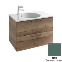 Тумба под раковину 80 см Jacob Delafon Odeon Rive Gauche EB2522-R5-S49 эвкалипт сатин ручка хром