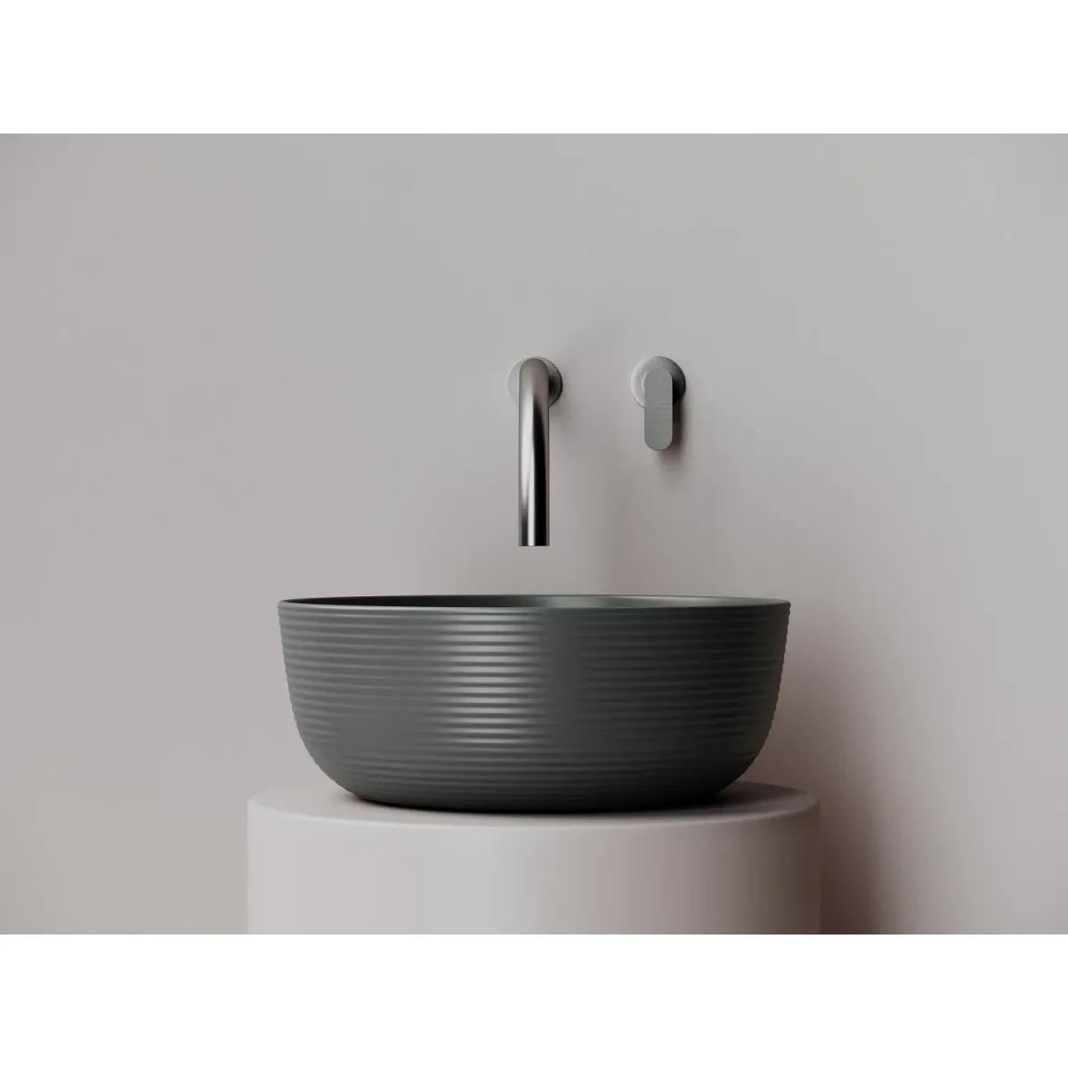 Раковина-чаша Ceramica Nova Element CN6073MDH 35,6x35,6 см, накладная, темный антрацит матовый