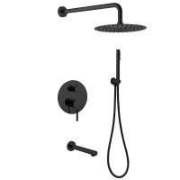 Душевой комплект Abber Emotion AF8817B черный матовый