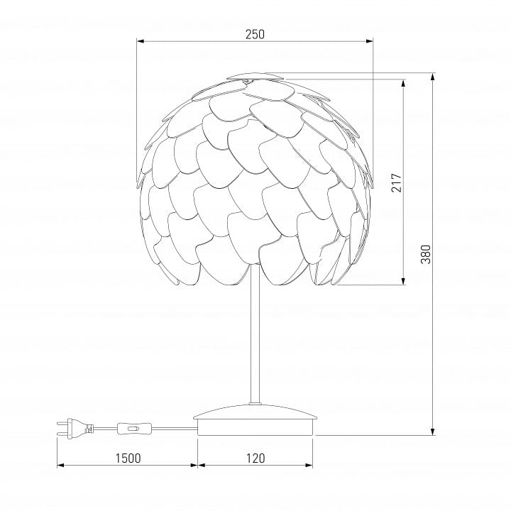 Настольная лампа декоративная Bogate's Cedro 01099/1