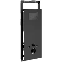 Инсталляция для унитаза WasserKRAFT Salm 27 27TLT.010.ME.BL.MB03 с кнопкой смыва, черный матовый