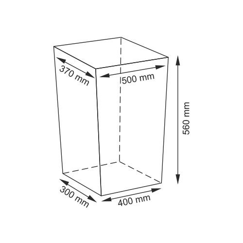 Липпе (Lippe) WB-450-L Плетеная корзина для белья с крышкой