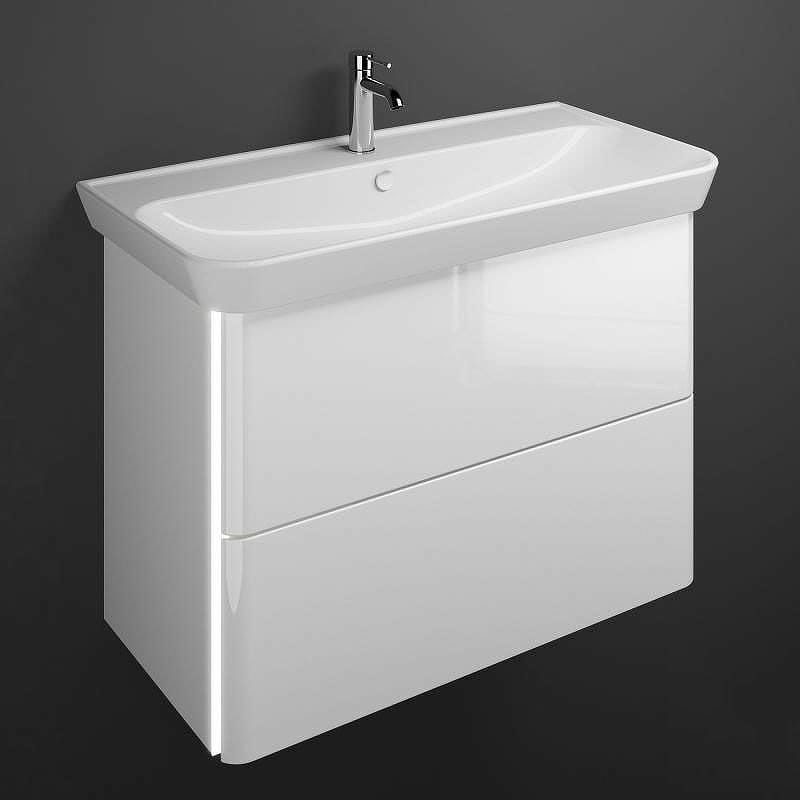 Тумба с раковиной Burgbad Iveo 100 SFEY100F2833G0169C0001*1 белый глянцевый