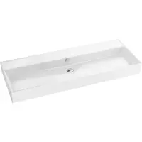 Раковина Jacob Delafon Vivienne EXBK102-00 121,2x46,6 см, накладная, подвесная, белый
