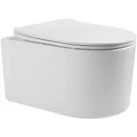 Унитаз подвесной Aquatek Мия AQ2004-00 безободковый, с сиденьем микролифт, белый