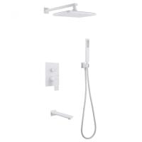 Душевой комплект Abber Weiss Insel AF8017FW белый матовый