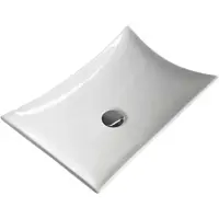 Раковина-чаша CeramaLux 7701B 57x38 см, накладная, белый