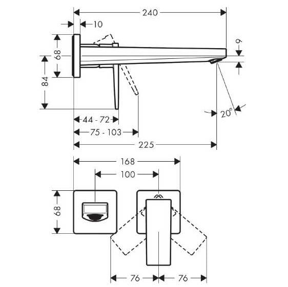 Смеситель для раковины hansgrohe Metropol 32526000