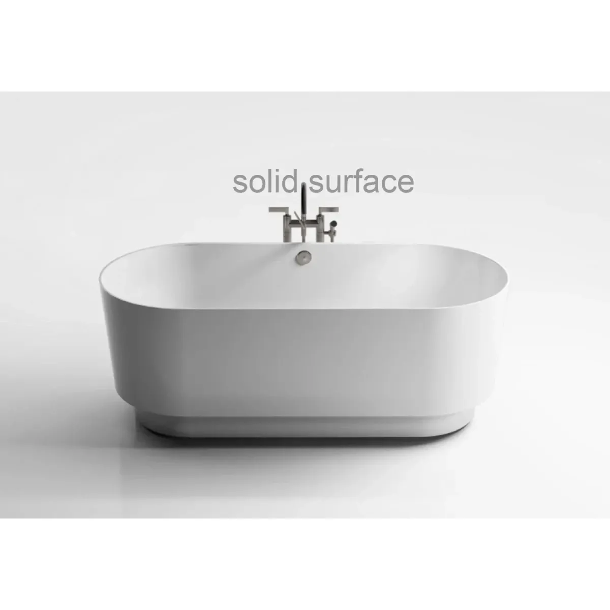 Ванна из литьевого мрамора Astra-Form Аквариус Solid Surface 01010073 170x75 см, отдельностоящая, белый матовый