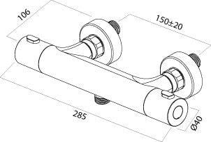 Смеситель для душа AM.PM Joy F8540000NEW