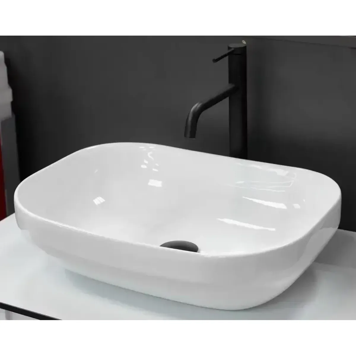 Раковина-чаша CeramaLux 78589 50,5x35,5 см, накладная, белый