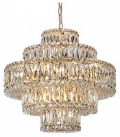 Подвесная люстра Newport 8450 8459+6/C gold