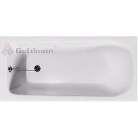Ванна чугунная Goldman Classic CL10070 100x70 см, белый