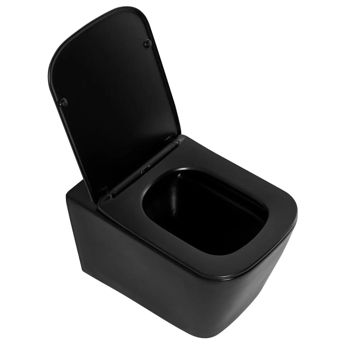 Унитаз подвесной BelBagno Ardente-C BB3202CHR-MB безободковый, черный матовый