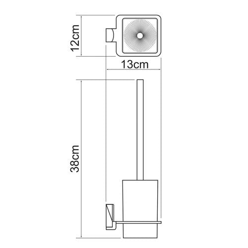 Туалетный ершик WasserKraft K-5027WHITE