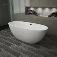 Акриловая ванна Grossman Fly GR-1101 165x75 см, отдельностоящая, белый глянец