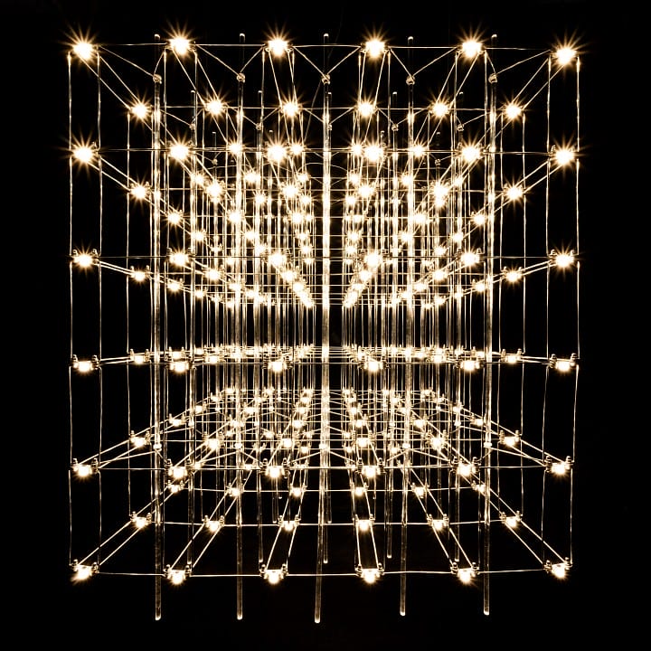 Подвесная люстра O-LUCE Cosmic Glass ячейка 15*15 см 1094011-6