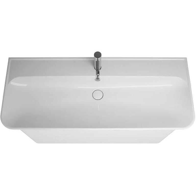 Тумба с раковиной Burgbad Iveo 120 SFEN120F2833G0161C0001*1 белый глянцевый
